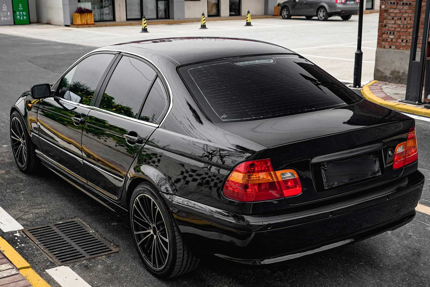 Glossy Black Vinyl Wrap Film Car Wrapping Decal Roll Bubble Free Air Release Vehicle Motocycle Sticker DIY Adhesive Accessories