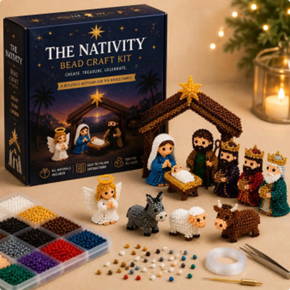 DIY Creative 3D Beaded Animal Craft Kit Cute Beadwork Set for Adults Teens Beginners Home Office School Party Birthday Gift