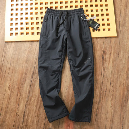 Nordic Men's Winter Ski Pants Fleece Lined Hiking Outdoor Windproof Waterproof Snowproof Cotton Trousers Youthful Energy Style
