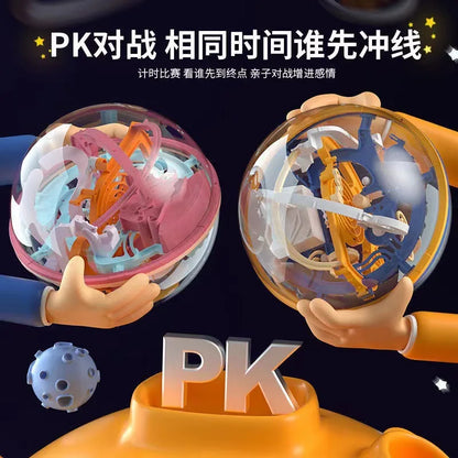 3d Stereo Maze Ball Educational Toys For Children Boys Logic Thinking Training Birthday Gift Brain Teaser Game Plaything