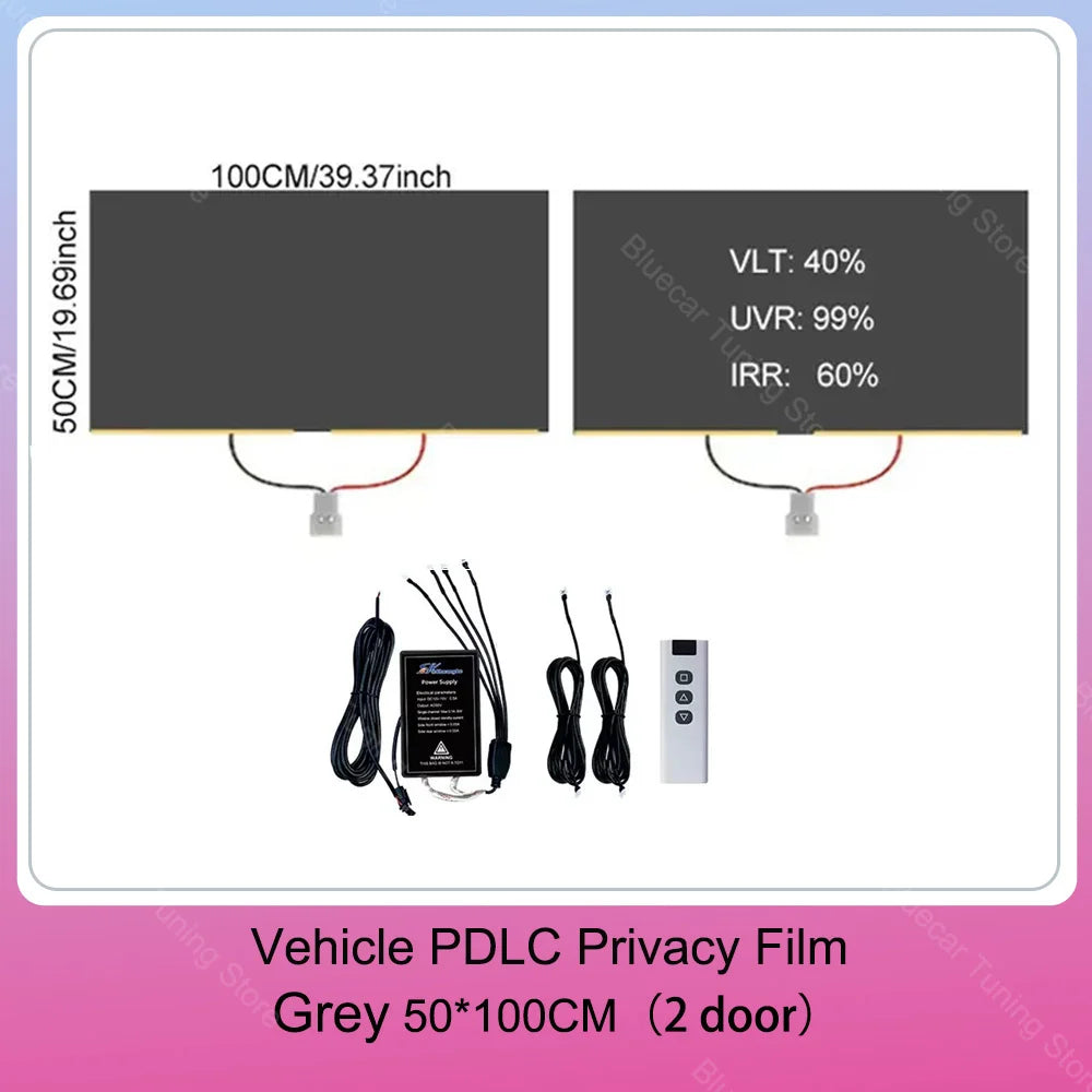 Automotive PDLC Smart Film for Car Windows | Switchable Privacy Glass Tint | Electric Smart Tint Film