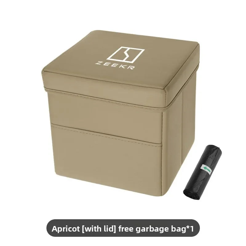 Suitable for ZEEKR 007gt 7X zeekr 001 009 Zeekr 9x mix car trash can and folding storage box for car interior