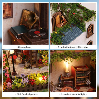 DIY Wooden Miniature Doll House Model Kits 3D Puzzle Dollhouse With Furniture for Friends Birthday Gifts Home Decoration Crafts