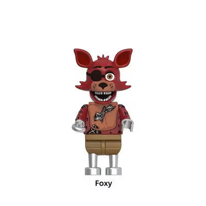 NEW FNAF Nights Game Figure Mini Figures Building BlocksSkeleton Thriller Toys gift kids toys mould king