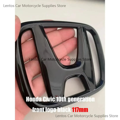 Black Red Front Rear Cover Steering Wheel Emblem Modification Sticker for Honda 10th Accord Civic Exterior Tuning Parts