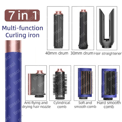7-in-1 Hair Dryer, 110,000 RPM High-Speed Hair Care Ionic Hair Dryer, Quick Drying, Multi-Function Curling Iron Set