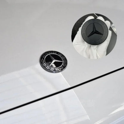 57mm Star Flat Hood Bonnet Logo Mercedes Benz W204 W124 W201 W202 W212 W220 W205 Emblem Badge stickers automobile Accessorie