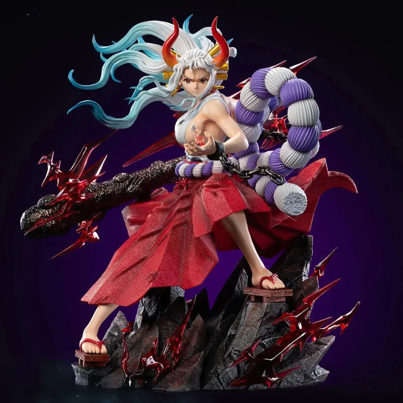 One Piece Yamato Gk Figure Pvc Anime Statue Pretty Girl Figurine Desktop Decoration Exquisite Collectible Model Home Decor Gift