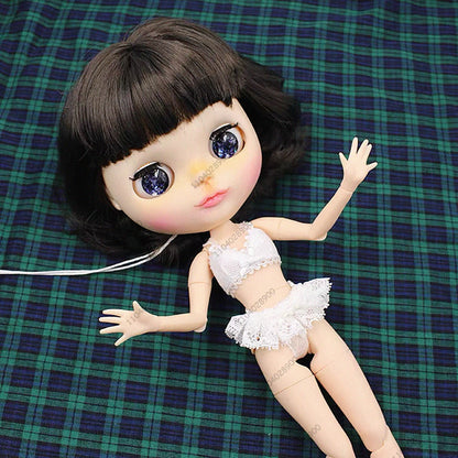 Outfits for Blythe Doll White Lace Underwear Lingerie Cute Undergarments Clothes For 30cm 1/6 BJD Doll Azone S Ozone Doll