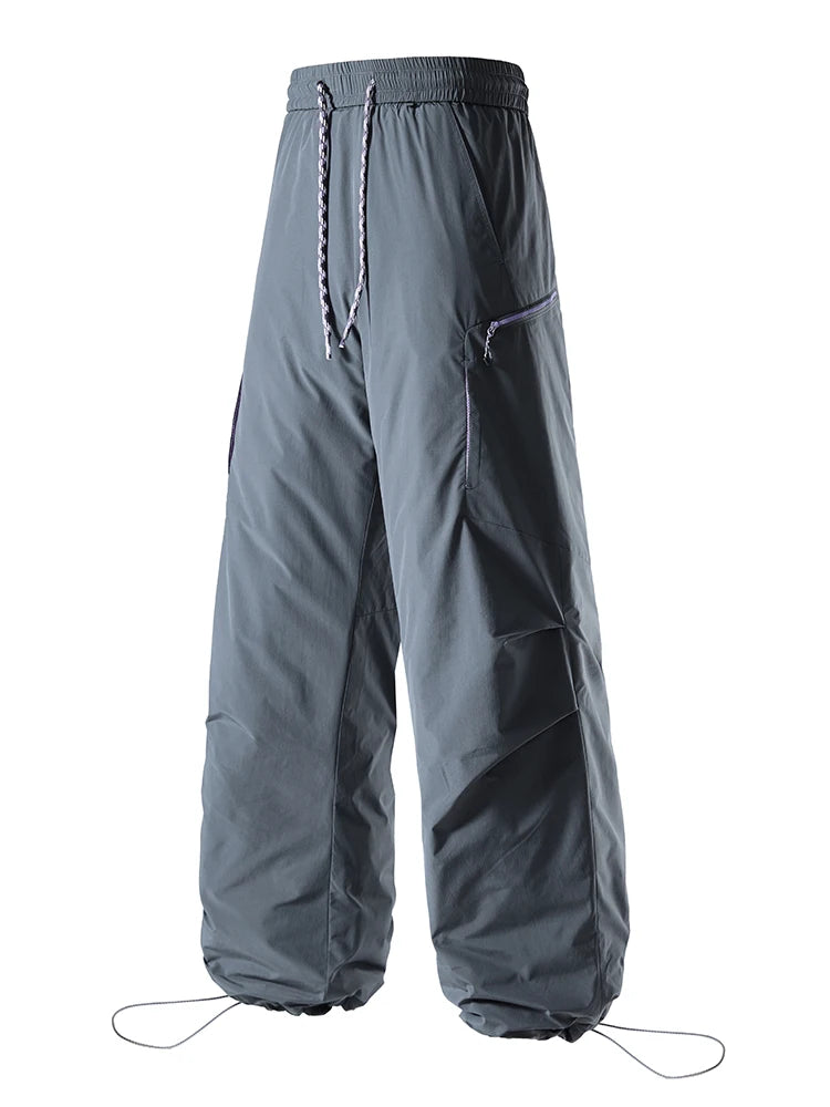 Thickened White Duck down Winter Trousers Men's 2025 New Style Autumn Winter Warmth Workwear Loose Fit Youth Casual Pants