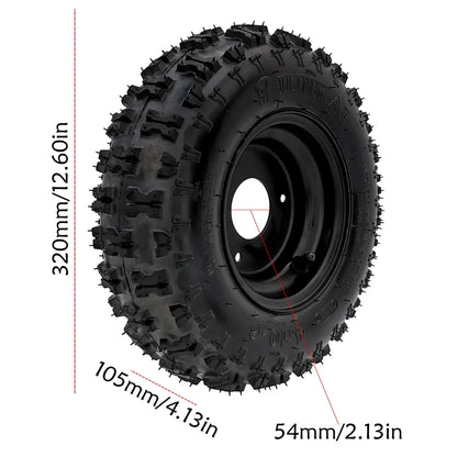 TDPRO Karting Accessories Go Kart DIY Rear Axle Assembly Wheel Hub Kit with 2pcs 4.10-6 Wheels For Mini Kids ATV QUAD Buggy