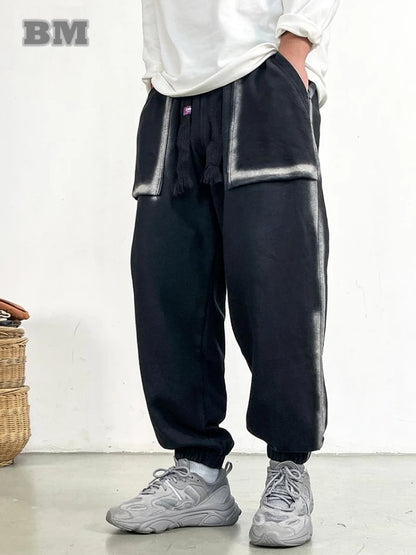 High Quality Streetwear Baggy Sweatpants Hip Hop Mens Clothing Harajuku Plus Size Casual Sport Pants Korean Fashion Joggers Men