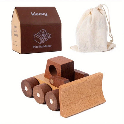 11-Piece Wooden Solid Wood Engineering Vehicle Series Toys and Gifts for Kids