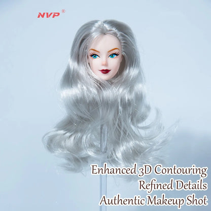 1/6 Scale 12-Joint BJD Doll, Realistic Changeable Makeup, Premium Craft Display (No Clothing)