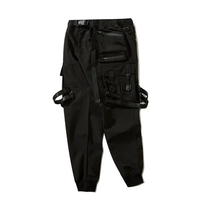 2024 New Fashion Multi-pocket Cargo Pants Men Y2K Tactical Techwear Ankle Pants Punk Style Casual Paratrooper Pants pantalones