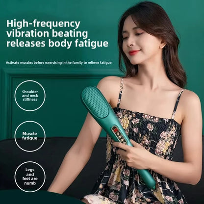 Ergonomic Grip Handheld Massage Device LCD Screen Display Rechargeable Body Relax Massager