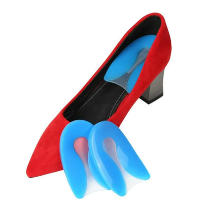 Silicone Gel Insoles Heel Cushion Soles Relieve Foot Pain Plantar Fasciitis Protectors Spur Support Shoe Pad Feet Care Inserts