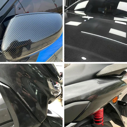 Glossy Matte Carbon Fiber Vinyl Car Wrap Films Bubble Free for Car Sticker Laptop Skin Phone Cover Motorcycle Vehicle Decal