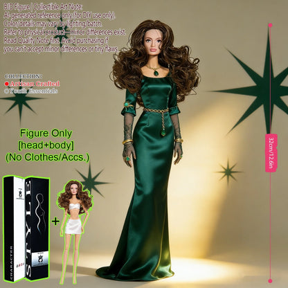 1/6 Scale Fashion BJD Doll 12 Joint Articulated Body Art Collection Doll For Home Decor