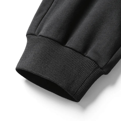 Men Joggers Cotton Warm Plus Size Pants Winter Fleece Lined Thick Warm Sports Pants Outdoor Loose Long Thicken Fleece Sweatpants