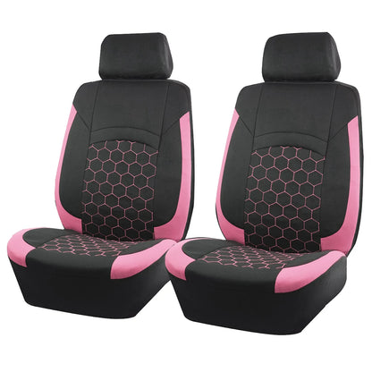 AUTOKING Football Embroidery Car Seat Covers Polyester Fabric Honeycomb Seat Covers Universal Fit Most Car Suv Truck