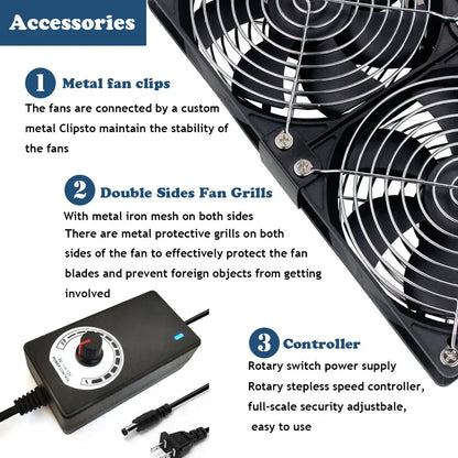 12cm High Speed DC 12V 220V Btc Mining Machine Chassis Exhaust Fan 120MM Violent Server Cooling Fan