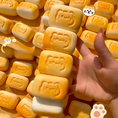 1PCS Kawaii Cat Sandwich Toy Slow Rising Soft Simulation Bread Decompression Stress Relief Toy Kids Gift