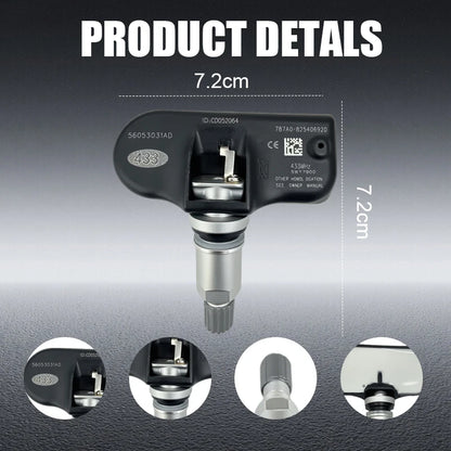 1/4PCS 433MHZ Tire Pressure Sensor TPMS Fit For Dodge Journey Jeep Compass Chrysler 300C Replacement For 56053031AD