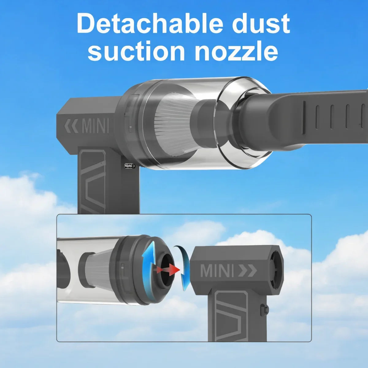 Violent Fan 105000RPM Car Fan Cleaning Blower Turbo Fan Electric Air Duster Portable Type-C Charging Turbo Jet Fan Blowing Snow
