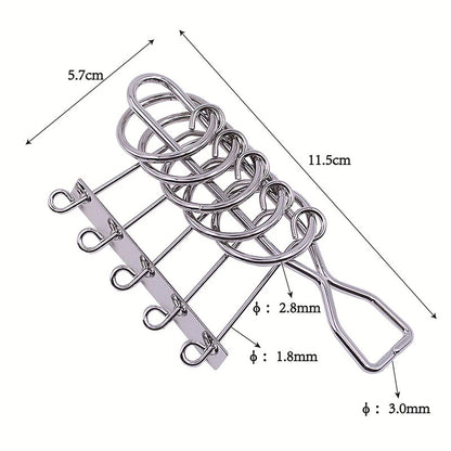 Classic 3D Metal Puzzle Mind Brain Teasers For Adults Kids Toys Disentanglemen Iron Link Unlock Interlock Game Luban Lock