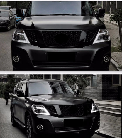 Grill Mask Grid Radiator Grille assembly For Nissan patrol Y62 modified Auto Accessories