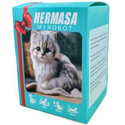 Electric Walking Meowing Cat Toy - Realistic Plush Pet That Runs, 2026 Cute Gift for Kids Electronic Toys Bebes