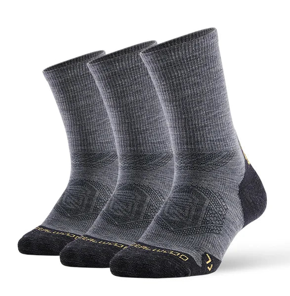 1/3 Pair ZEALWOOD Merino Wool Running Socks Men's Women's Outdoor Trekking Hiking Cushion Sports Socks Compression Breathable