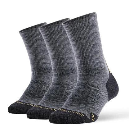 1/3 Pair ZEALWOOD Merino Wool Running Socks Men's Women's Outdoor Trekking Hiking Cushion Sports Socks Compression Breathable