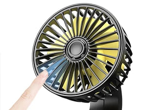 Car Fan 360° Adjustable 3 Head Air Fan Automotive Electric Fan USB/12V/24V Fan 2 Speeds Car Silent Fan For Home Desk Office&Car