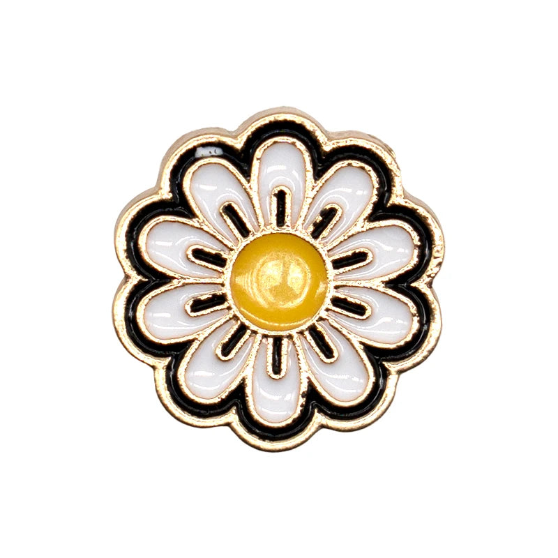 1pcs Golden Metal Shoe Charms Flowers Butterfly Shoe Decorations Four-leaf Clover Hearts Star Pins for Women Girls Favor Gifts
