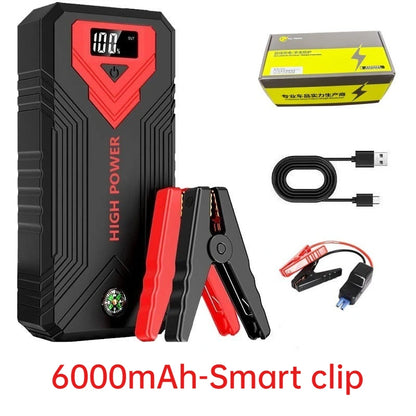 SUKIN Portable Jump Starter Power Station with LED Light&USB Port.12V Large Capacity Car Battery Starter with Lithium Battery