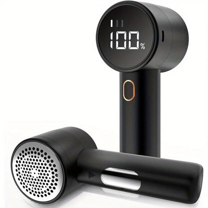 USB Rechargeable Fabric Shaver LED Display 6-Blade Electric Lint Remover Sweater Defuzzer Portable Clothes Fuzz Trimmer