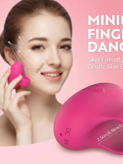 Portable Pocket Mini Ring Face And Eye Massager USB Charging Waterproof Skin Care Tool for Facial Eye Relief And Fatigue
