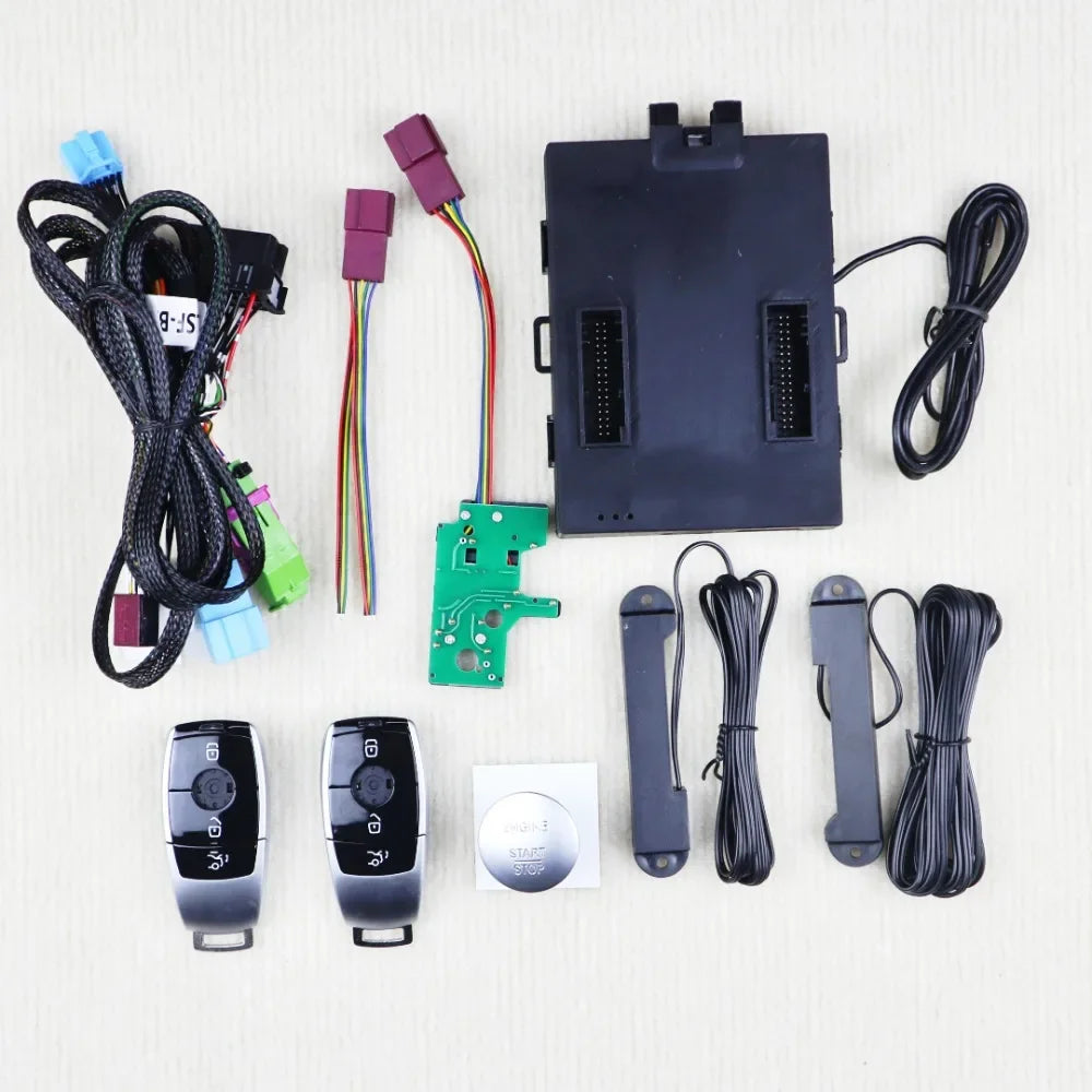 Upgrade Passive Keyless Entry System for Benz ML/GL/GLE/A/B/CLA/CLS/GLA/E Keyless Go,Push Start Ignition Kit Remote Car Starter