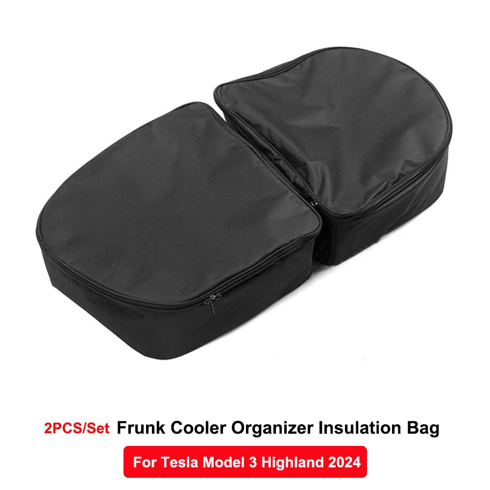 For Tesl Model 3 Y YL Juniper Highland 2025-2020 2026 Frunk Cooler Organizer Insulation Bag Front Trunk Storage Outdoor