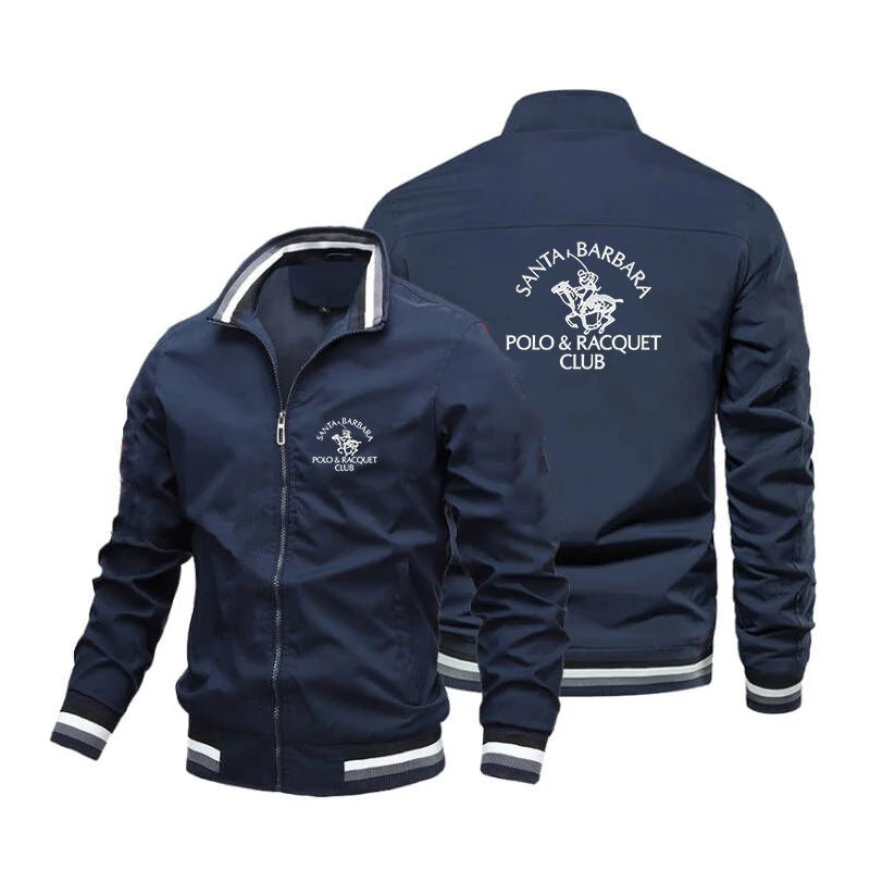2026Autumn and Winter Men's Stand Collar Casual Zipper Jacket Outdoor Sports Coat Windbreaker Jacke