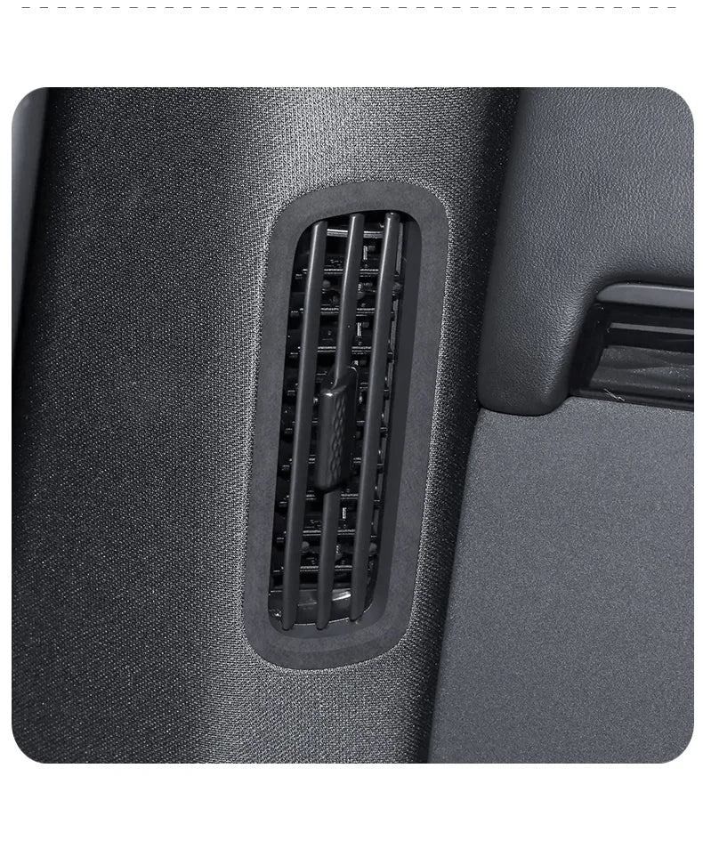 For ZEEKR 7X 2025 Super Suede Interior Accessory, Car Central Control Sliding Cover Panel Steering Wheel Decal Air Outlet Trim