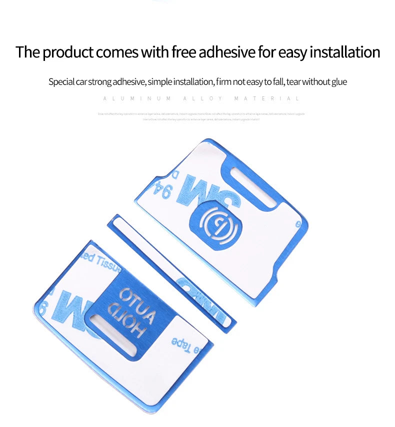 Car door unlocking button decorative sticker is suitable for Volkswagen VW new CC aluminum alloy interior button accessories