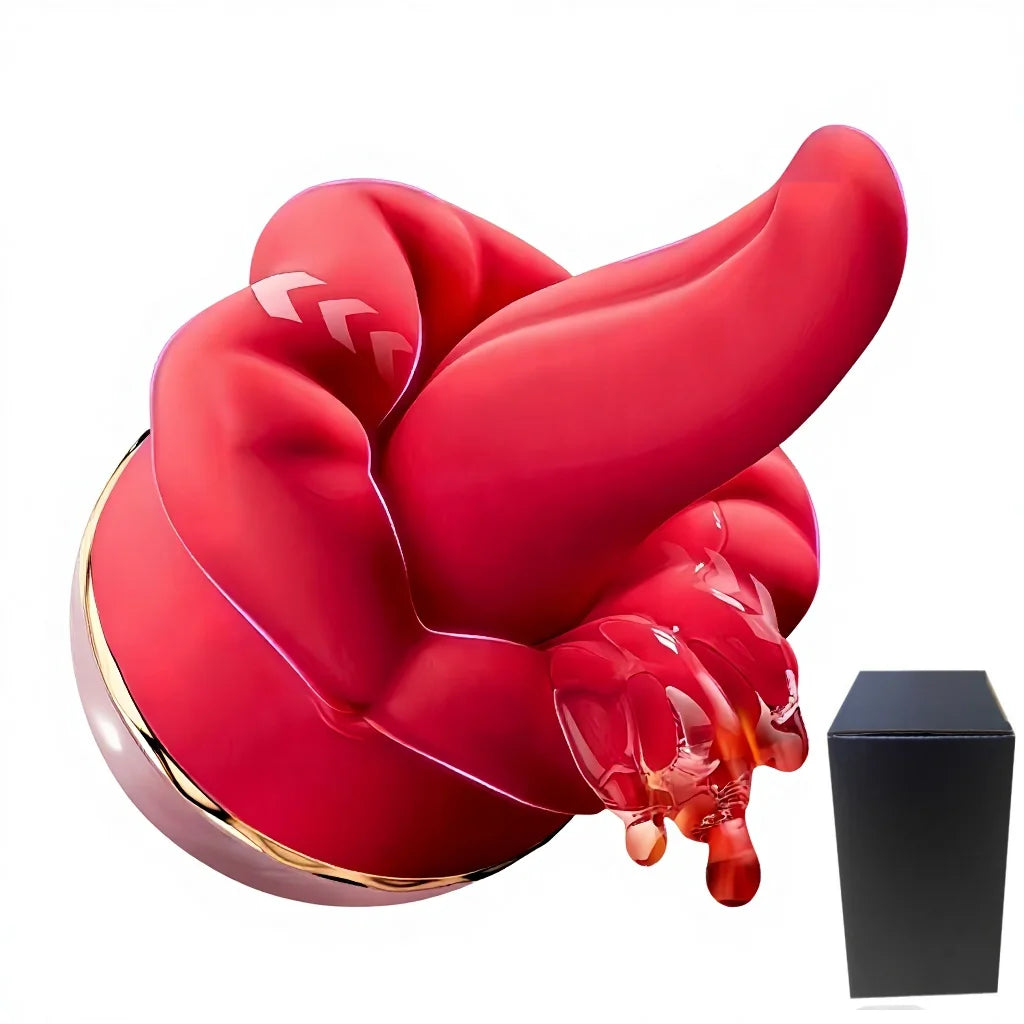 Portable Nipple Licking Sucking Vibrator Female Breast Massager Clitoral Bite Vibrating Sex Toy for Female Masturbation