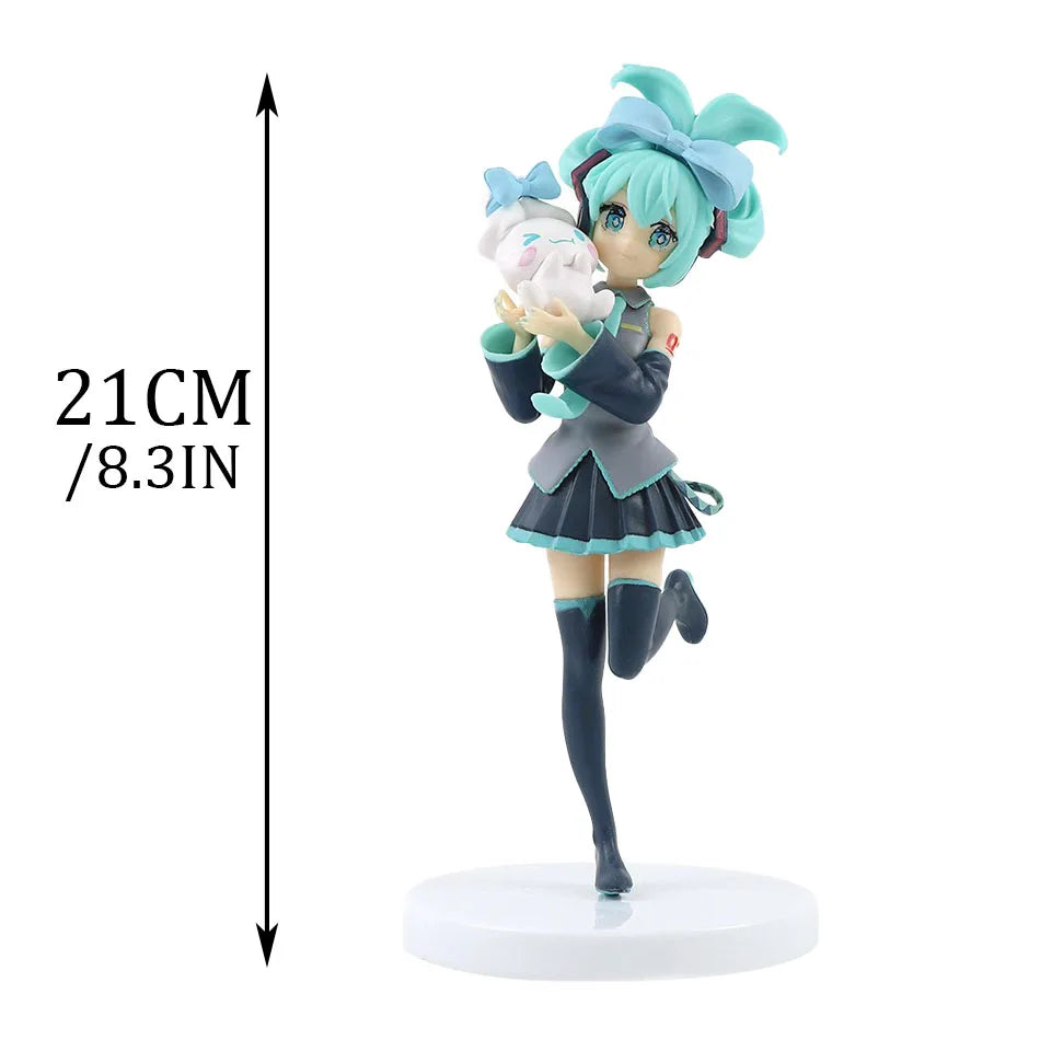 Hot Kawaii Girl Hatsune Miku Anime Figure Fashion Subclture Miku Action Figure Christmas Gift PVC Collection Model Doll Toys