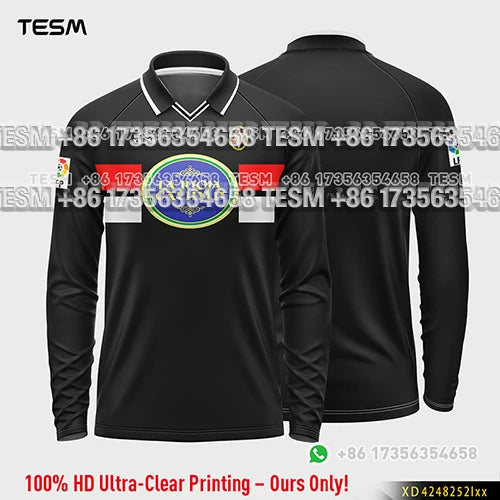 TESM Summer Men Long Sleeve 3D Printed Polo Shirt V-Neck Sports T-Shirt  Team Sports Training Shirts