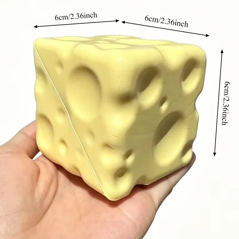 Squishy Simulation Big Butter Stick Fidget Toys Elastic Cube Cheese Stick Funny Squeeze Prank Toy Stress Anxiety Relief Game