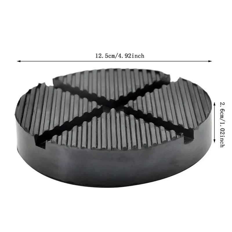 Universal Rubber Jack Pad Pinch Weld Slotted Floor Frame Rail Adapter Support Car Removal Repair Tool