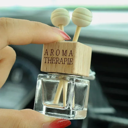 1/5PCS Car Ornament Air Conditioner Perfume Empty Bottle Indoor Cute Aromatherapy Clip Air Vent Perfume Bottle Clip Glass